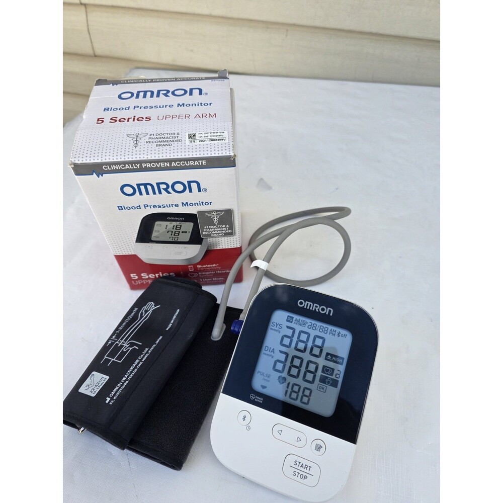 Omron 5 Series Wireless Upper Arm Blood Pressure Monitor BP7250
